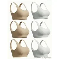 Pompadour Bustier Basic (SPARPACK, 6-tlg., 6er-Pack) ohne Bügel, mit leichter Unterstützung für jeden Tag im 6er Pack