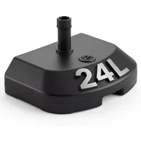 Sekey Kunststoffschirmständer Halbrunder Sonnenschirmständer 38mm, befüllbar mit 24 bis 32 kg