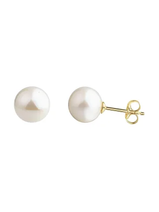 Fascination by Ellen K. Ohrstecker 585/- Gelbgold Süßwasserperle