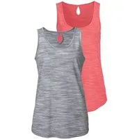 Beachtime by Lascana Tanktop mit Struktureffekt (2er-Pack) aus pflegeleichter Qualität