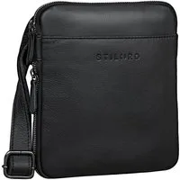 STILORD Schultertasche "Carson" Kleine Herren Leder Tasche