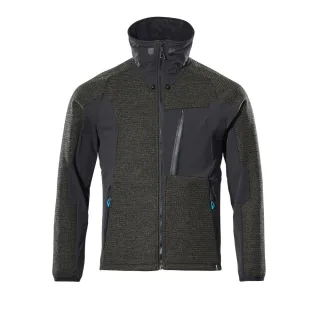 MASCOT Strickjacke mit Reißverschluss ADVANCED Moosgrün / Schwarz M - 17105-309-3309-M