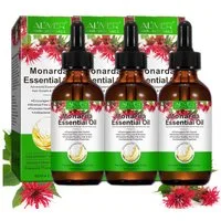 ALIVER Haaröl Monardaöl Wilde Bergamotte Monarda Bienenbalsam Ätherisches Hautöl, 3-tlg., Haaröl, Augenbrauen, Wimpern,Gesicht