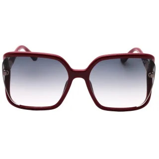 Tom Ford - Sonnenbrille mit Farbverlauf und glänzendem Fuchsia-Rahmen