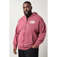STHUGE Fleecejacke Sweatjacke Kapuze Zipper Rücken-Badge bis 8 XL