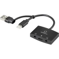 Renkforce USB Typ-C® & Typ-A Audio-Adapter mit Aufladefunktion RF-4750354 Soundkarte