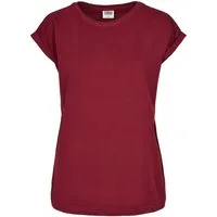 URBAN CLASSICS Kurzarmshirt Urban Classics Damen Ladies Organic Extended Shoulder Tee (1-tlg)