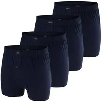 GÖTZBURG Boxershorts mit Eingriff, 2-Knopfleiste, pflegeleicht, hautfreundlich, im 4er Pack