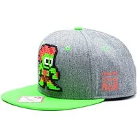 DIFUZED Snapback Cap STREETFIGHTER Snapback Cap mit Blanka im Pixelstyle – Grau Basecap Schirmmütze Cappy