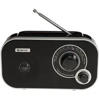Denver TR-51B Radio (FM-Radio mit analogem Tuning, 1 W, Analoges Tuning, tragbar, wahlweise netzbetrieb oder akkubetrieb)