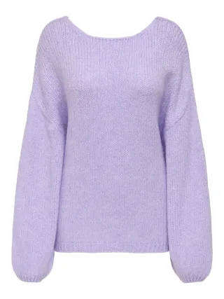 JDY - JDYDINEA L/S REVERSIBLE PULLOV. KNT NOOS pastel lilac - Gr. - XL