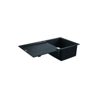 Grohe K500 Komposit-Einbauspüle 31644AP0 860x500mm, 1 Becken mit Abtropffläche, granit schwarz