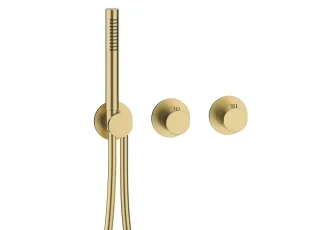 Herzbach MODUL7 Thermostat-Farbset 2/3 Verbraucher Brass Steel, 70.702001.1.41 70.702001.1.41