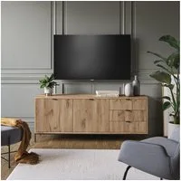 Vicco Lowboard Eliza, Viking Oak, 150.1 x 60 cm mit 3 Schubladen, 2 Türen (1 St)