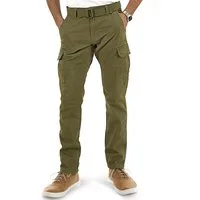 Indicode Cargohose Herren William Cargo Hose Herrenhose mit 7 Taschen, inkl. Gürtel