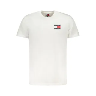 Tommy Hilfiger Weißes Baumwoll-Herren-T-Shirt