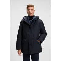 BOSS ORANGE Parka Osiass relaxed fit, mit wattierter Kapuze, verdeckter Reißverschluss