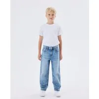 Name It Straight-Jeans NKMRYAN – Jeans mit geradem Bein, strapazierfähig unifarben, casual, straight fit, Denim/Jeans