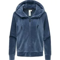 Ragwear Sweatjacke Corduly Cordy Freizeitjacke Zip-Hoodie aus weichem Kord in Samt-Haptik