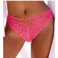 LASCANA String Fabia aus edler Stickereispitze in dezent transparenter Optik