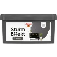 Alpina Wandfarbe Alpina Wandfarbe Sturm Effekt anthrazit 1 L