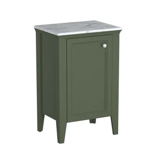 VitrA Valarte Halbhochschrank Breite 54 cm Höhe 83 cm 1 Tür Türanschlag links Vintage Grün,65810 65810