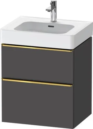 Duravit D-Neo Waschtischunterbau wandhängend Graphit Matt 584x452x625 mm - DE4376034490000 DE4376034490000