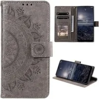 CoverKingz Handyhülle Hülle für Nokia G21/G11 Handyhülle Flip Case Cover Schutzhülle Etui 16,5 cm (6,5 Zoll), Klapphülle Schutzhülle mit Kartenfach Schutztasche Motiv Mandala