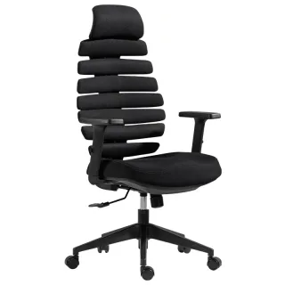SP-8 Ergonomic Office Chair Fishbone Backrest 140° Recline 3D Armrests Breathable Mesh Lumbar Support High Density Foam