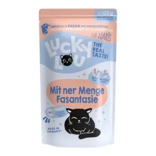 Lucky Lou Nassfutter Katze Adult Geflügel und Fasan 64x125 g