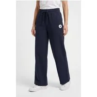 Converse Palazzohose WOMEN'S CONVERSE KNIT WIDE LEG PANTS unifarbenes Design, mit Eingrifftaschen, aus Baumwolle und Polyester