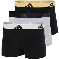 adidas Sportswear Trunk Active Flex Cotton (3er Pack) elastischer Logo-Bund, ohne Eingriff, Single Jersey-Qualität