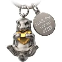 FABACH Schlüsselanhänger Otter Schlüsselanhänger "Otty" mit Gravur "I love you like no otter"