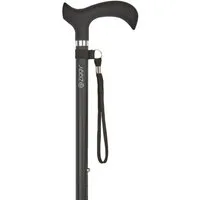 Stockshop Gehstock Gehstock SOFT MELBOURNE BLACK XL, ca. 87-109cm, 110 Kg, Schlaufe, GP