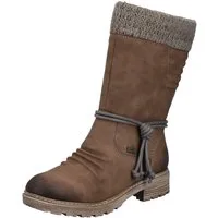 Rieker Winterstiefel Winterboots, Blockabsatz, TEX-Membran, mit gestricktem Schaftrand