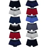 Fabio Farini Boxershorts Herren Unterhosen - Retroshorts aus atmungsaktiver Baumwolle (16-St) im sportlichen Look mit Logo-Bund, zufällig ausgewählte Farben
