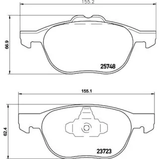 Hella Bremsbel?ge vorne Ford Kuga Tourneo Transit 8DB355020-411
