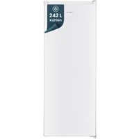 homeX Kühlschrank CS2421E-W, 142.6 cm hoch, 54.4 cm breit, 242 Liter, Vollraumkühlschrank ohne Gefrierfach groß, freistehend