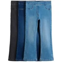 The Set Jeansjeggings The Set Ausgestellte Jersey-Jeggings, 3er-Pack (3-tlg)