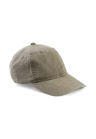 camel active - Cap aus Baumwoll-Leinen-Mix stone gray