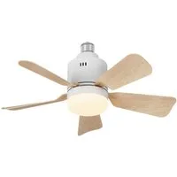 BBWL Deckenventilator mit LED Kugellicht, dimmbar 10-100%, APP & Fernbedienung, 3 Lichtfarben, 4 Stufen, Memory Funktion