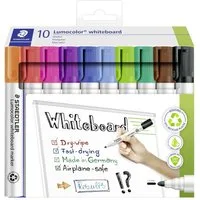 STAEDTLER Whiteboard Marker Staedtler Lumocolor 351 C10 Whiteboardmarker Sortiert (Farbauswahl nic