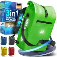 Nextcover Fahrradtasche NEU 3in1 Fahrradtasche für Gepäckträger - Fahrradrucksack wasserdicht