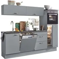 KOCHSTATION Küchenzeile KS-Cara, mit Vollauszügen und Soft-Close-Funktion, Breite 240 cm