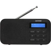 Denver DAB-42 Digitalradio (DAB) (DAB+, FM, 10 Presets, Dual-Wecker, Snooze, Teleskopantenne, 1 W, Kompakt, Dual-Alarm, DAB+/FM)