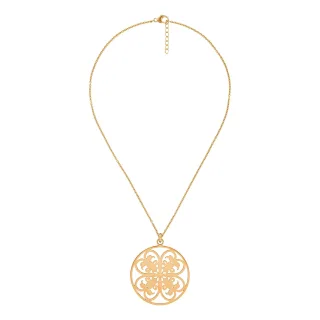 Orphelia Damen-Kette aus 925er Sterlingsilber mit Anhänger – Gold ZH-6035/2