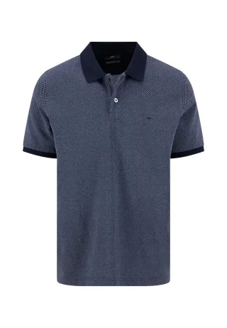 FYNCH-HATTON - Polo, 2-tone, merc struc navy - Gr. - M