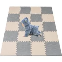 Youyijia Schaumstoffeinlage 20-teiliges Baby Spielmatten-Set, 30 x 30 x 1 cm