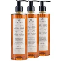 PRIJA Flüssigseife PRIJA vitalisierend mit Ginseng 380ml Hotelseife Seife, 3-tlg.