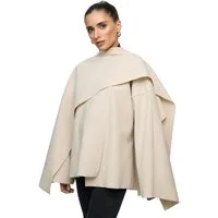 Worldclassca Poncho Worldclassca Poncho Crop Jacke Elegant Umhang Oberteil Übergangsjacke Neue Kollektion - Stilvolle und gemütliche Mode für Damen
